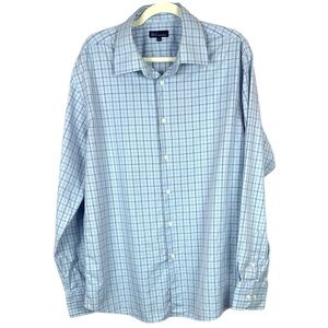 Blu by Polifroni Blue Casual Button Down Shirt Size 17.5